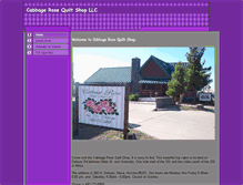 Tablet Screenshot of cabbagerosequiltshop.com